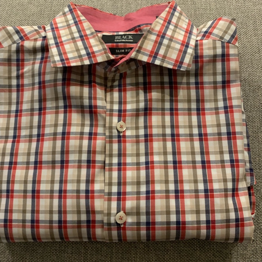 Saks Fifth Ave Black Label Large Long Sleeve Shirt